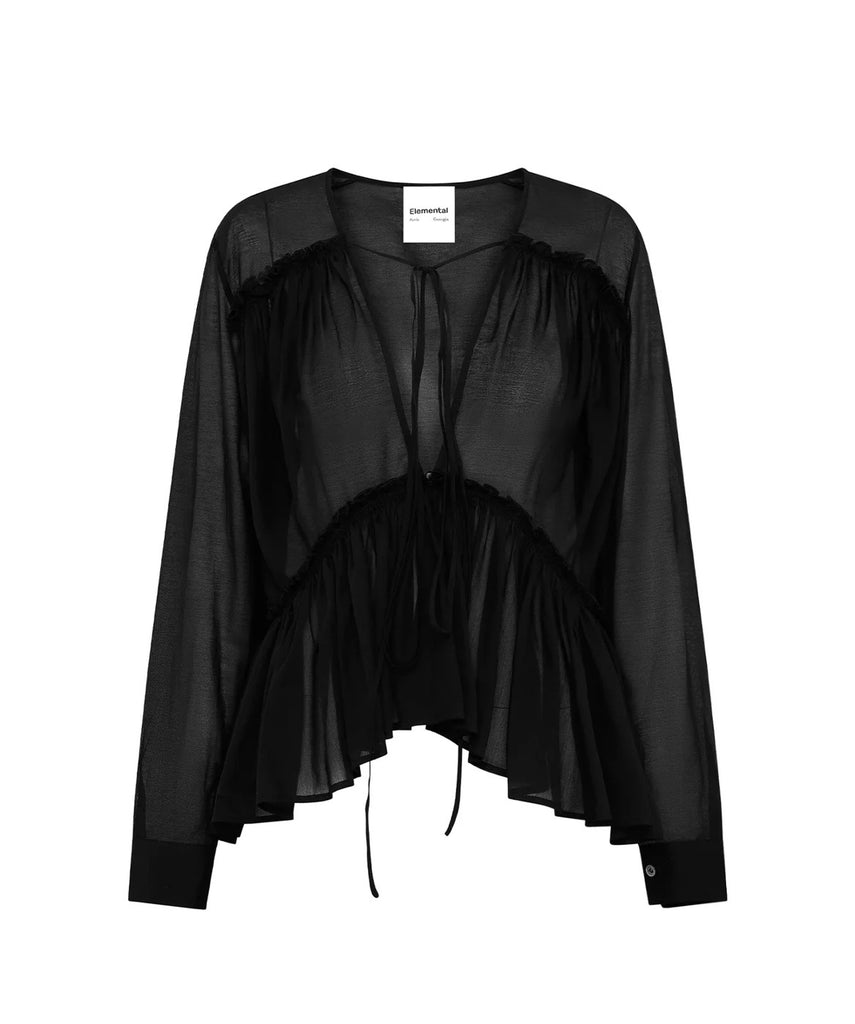 PARIS GEORGIA~ Silk voile top