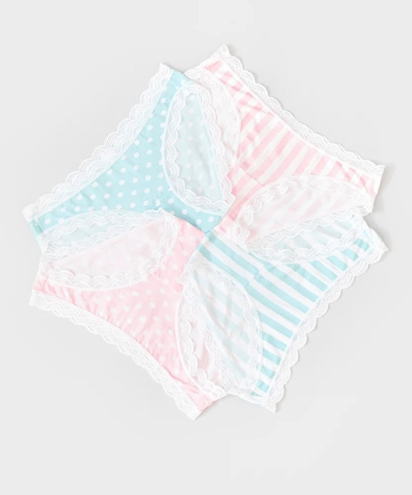 STRIPE & STARE~ Dot and stripe assorted knickers