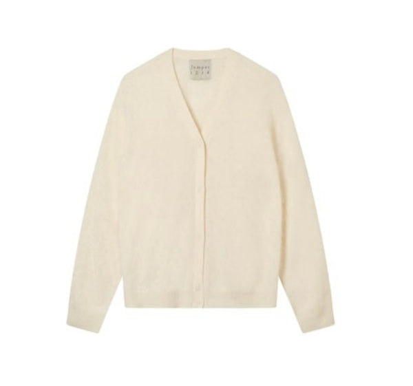 JUMPER 1234~ Brushed popper cardigan