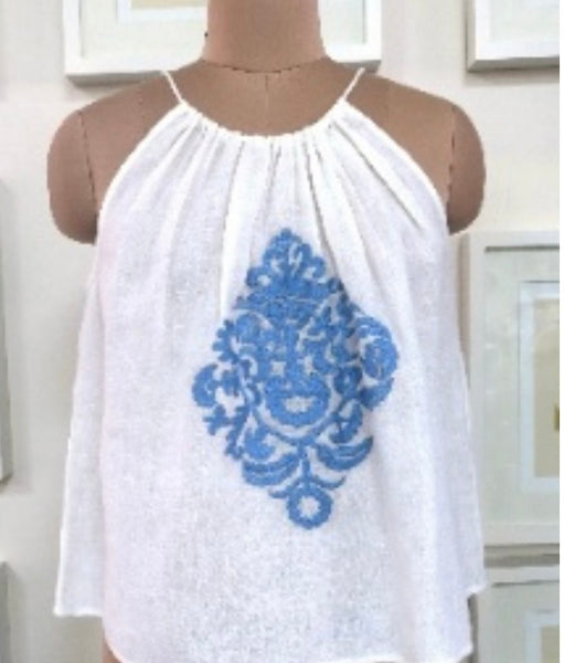 BENARAS~Salina Tahiti Halter Top and short set #26241/24671