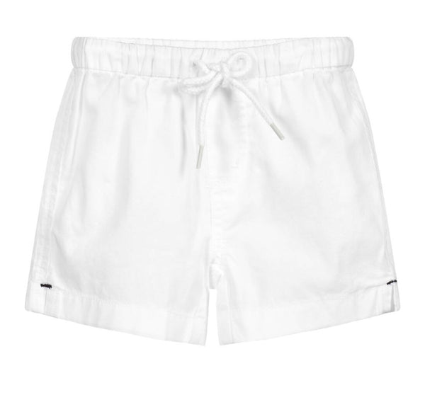 SUNUVA~ Boys white drawstring short