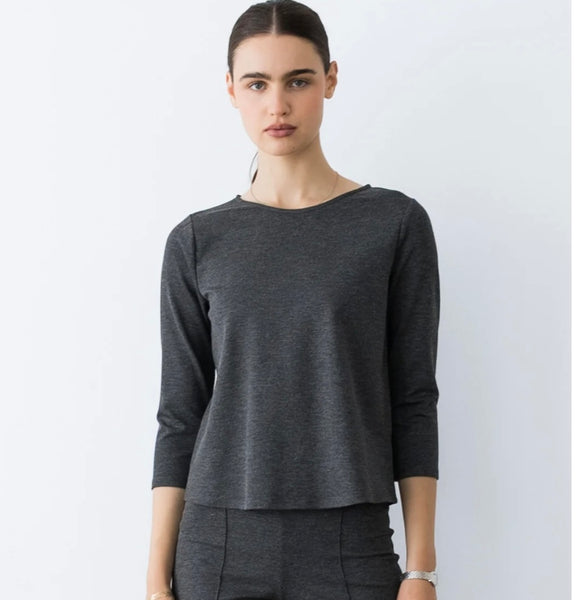 RIPLEY RADER~ Ponte knit 3/4 sleeve top extended length