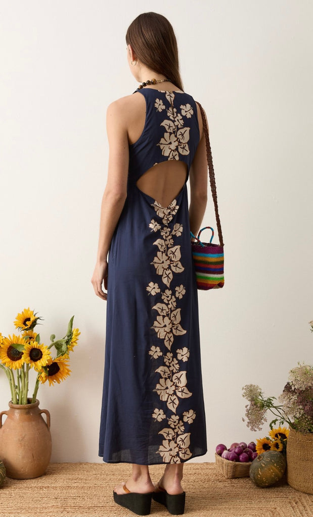 BOTEH~Palmetto column maxi dress