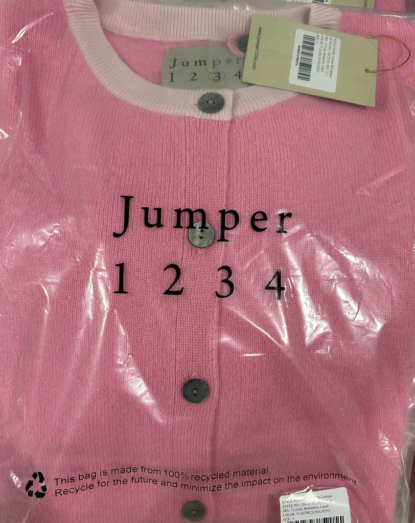 JUMPER 1234~ Contrast rib cardigan