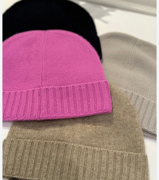 JUMPER 1234~ Cashmere beanie turn back hat