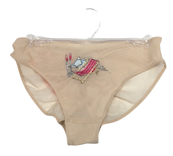 LOVE AND SWANS~ panty w ski embroidery no