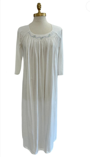 P.JAMAS~ Consuelo scoopneck long nightgown
