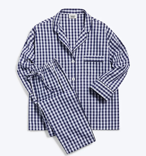 SLEEPY JONES~ Marina 2 pc gingham pj set