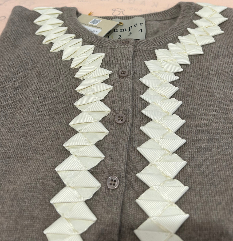 JUMPER1234~ Twisted ribbon cardigan