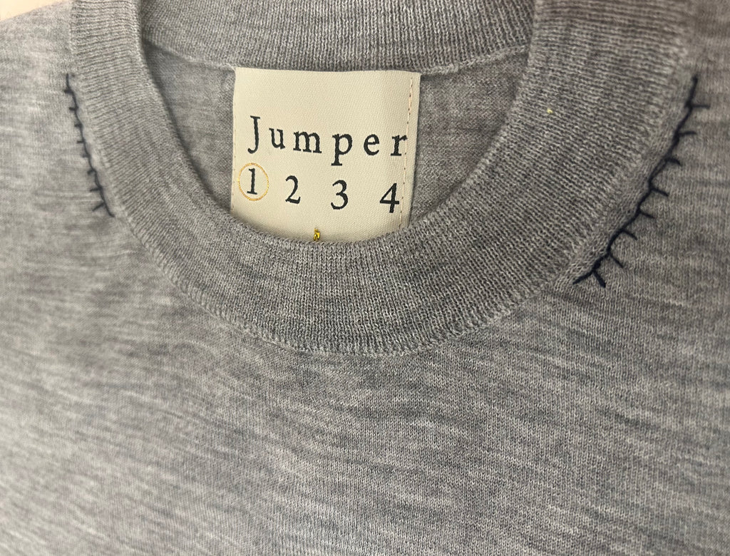 JUMPER 1234~ contrast stitch t-shirt