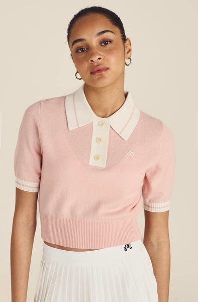 MALBON~ Mikayla knit polo
