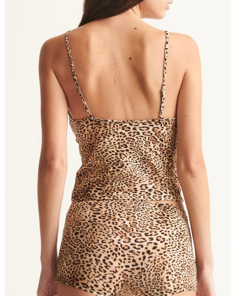 SKIN~ Leopard print Goldie cami