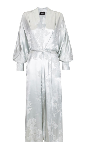 EIKO ai~ Ibi kimono aqua silver