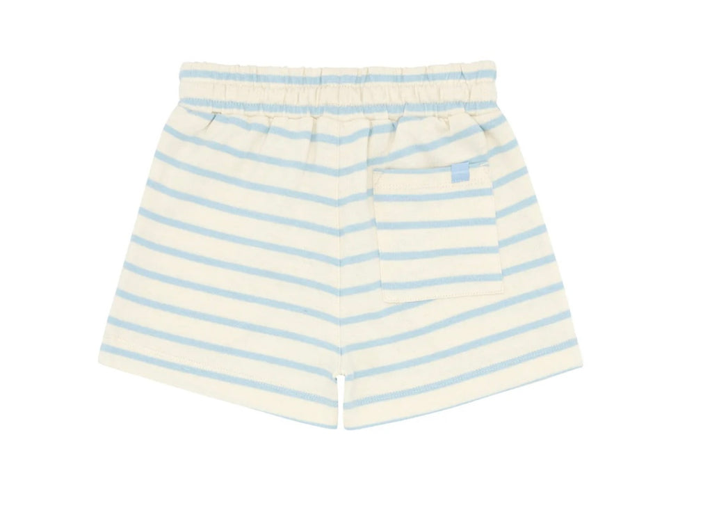 MINNOW~ unisex cream /powder blue shorts