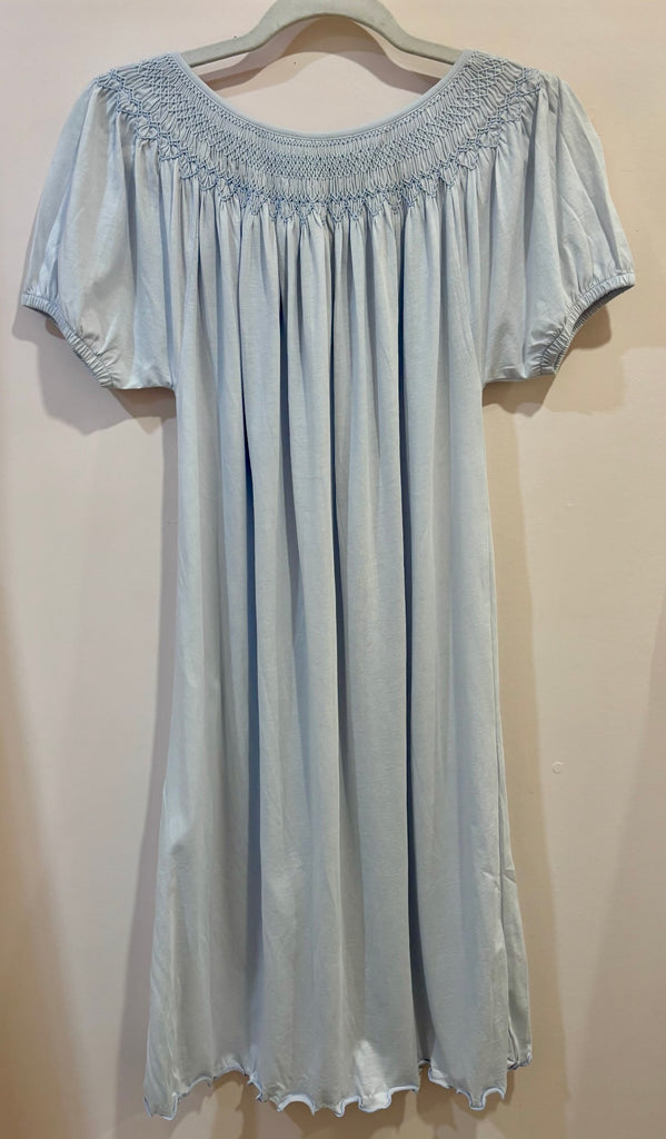 MARELLE~  Suzanne Short smocked nightgown