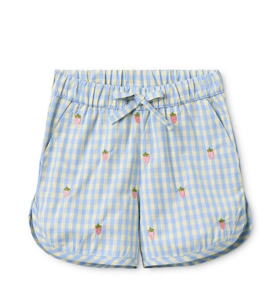 FLOESS~ Mille blue gingham shorts