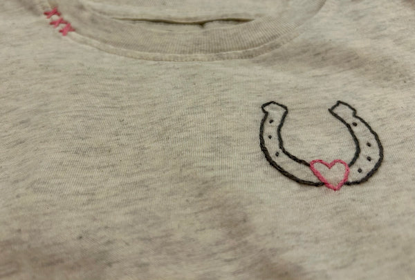 SWEET OLIVE STREET~ Horse shoe heart long sleeved tshirts