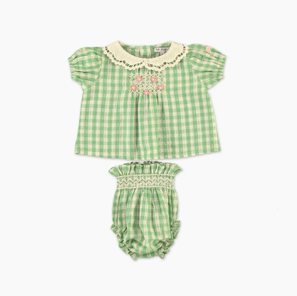 BEBE ORGANIC~ Tilia baby set gingham