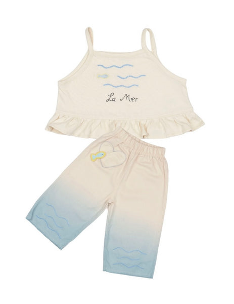 WILD WAWA~ Wide leg pant set