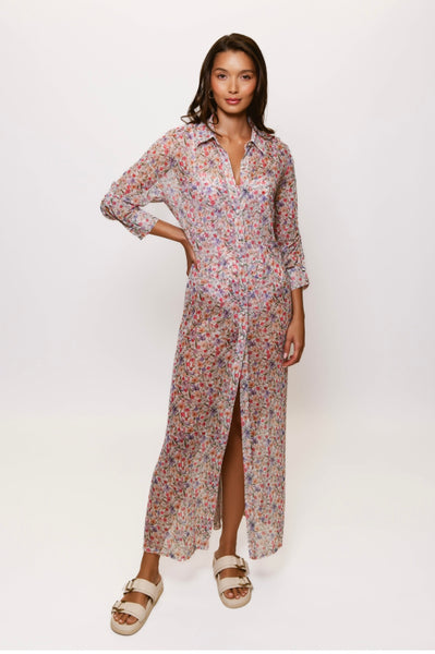 HUTCH~ Benny Buttondown coverup dress