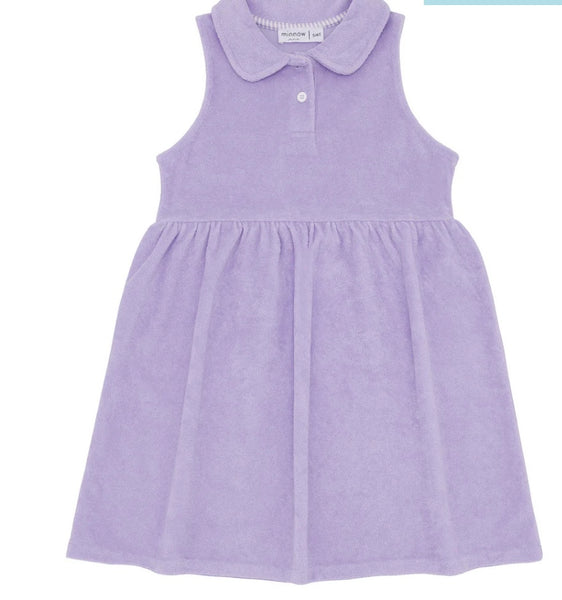 MINNOW~ Girls lavender breeze French Terry tennis dress