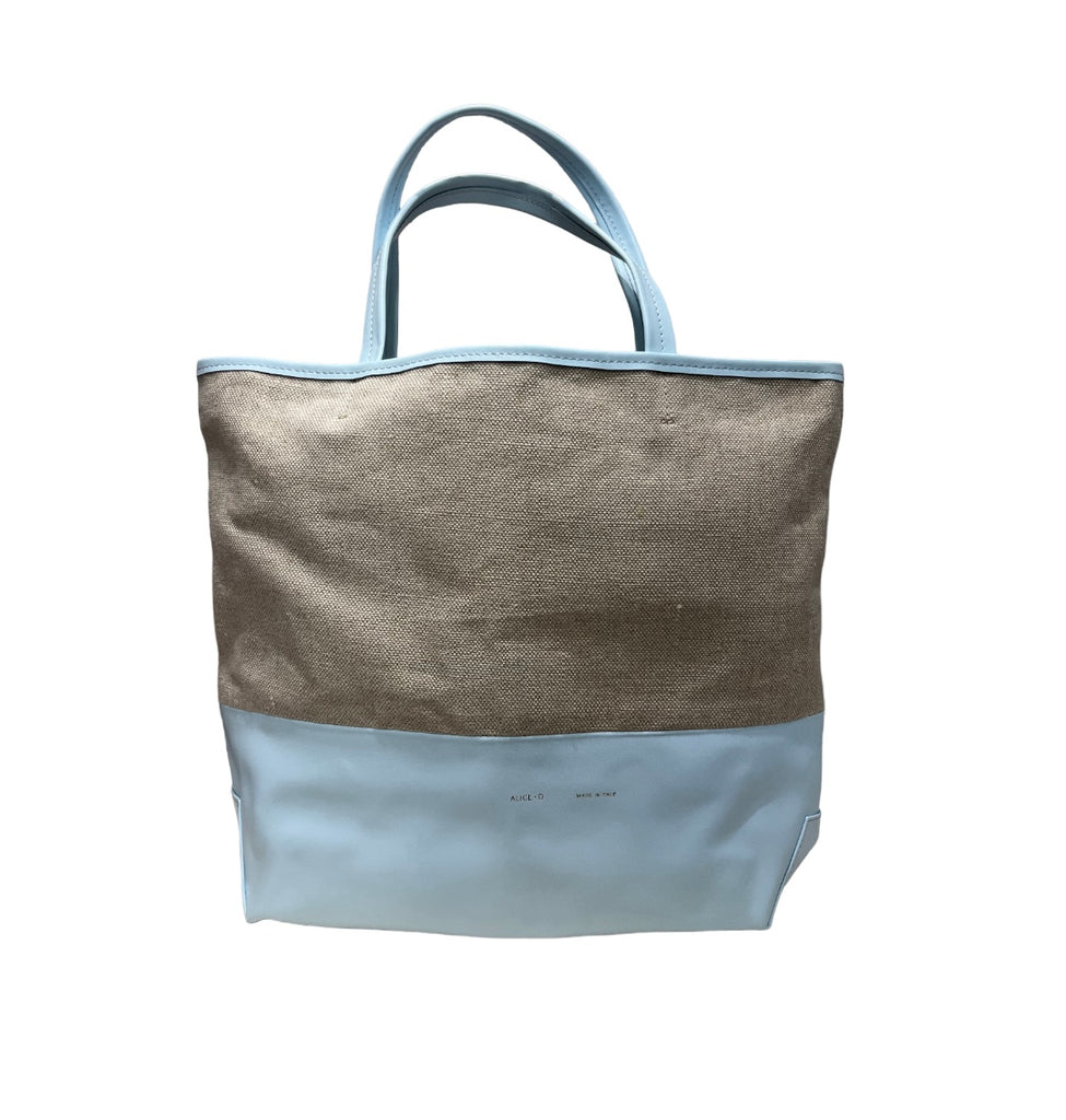 ALICE D.~ Medium canvas/leather bag