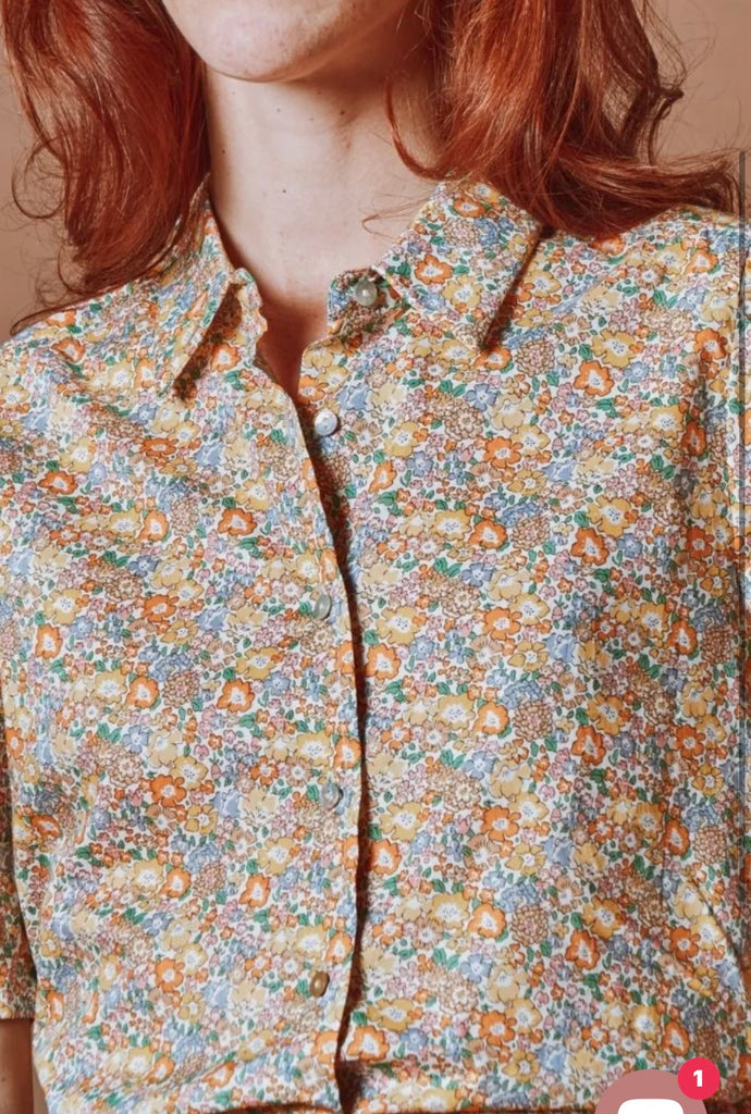 EMILE ET IDA~ Dalton Liberty Peter Pan blouse
