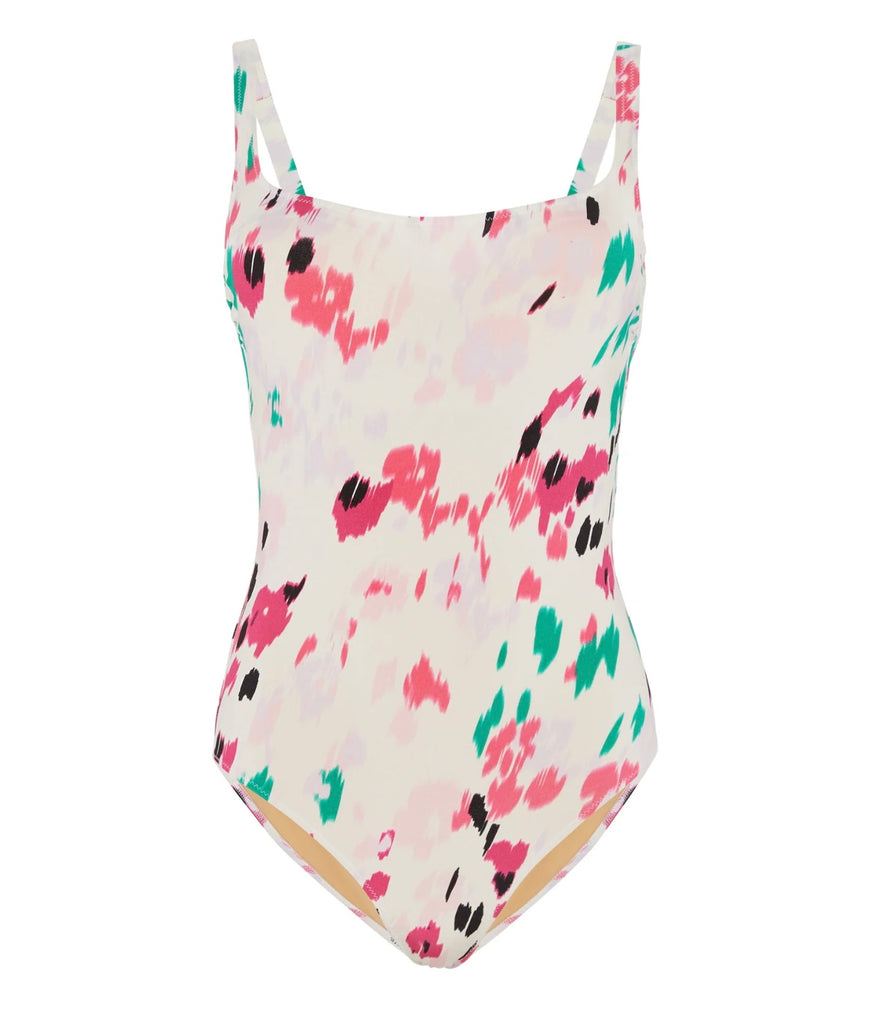 EVARAE~ Cassandra 1 pc belted swim suit in Fleur print