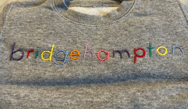 SWEET OLIVE STREET~ Grey Bridgehampton sweatshirt