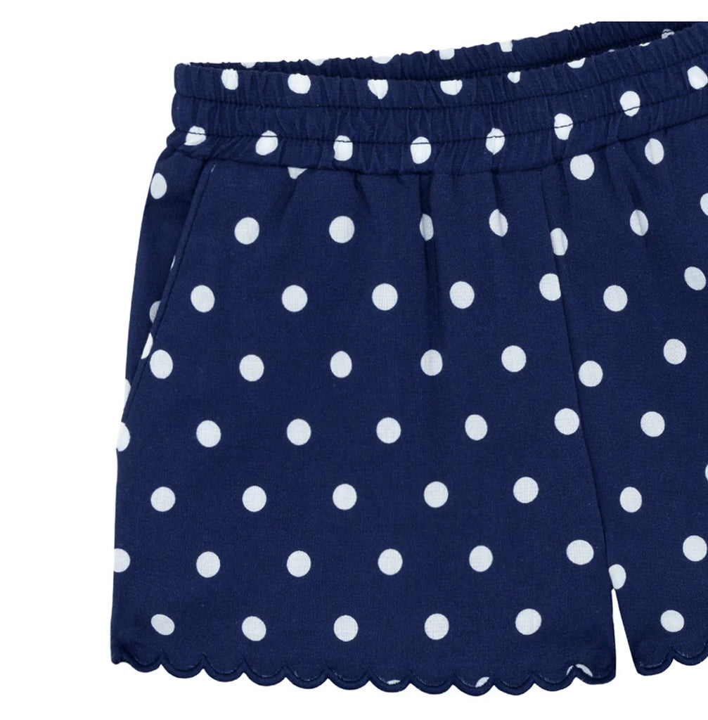 MINNOW~ Atlantic dot scalloped short set