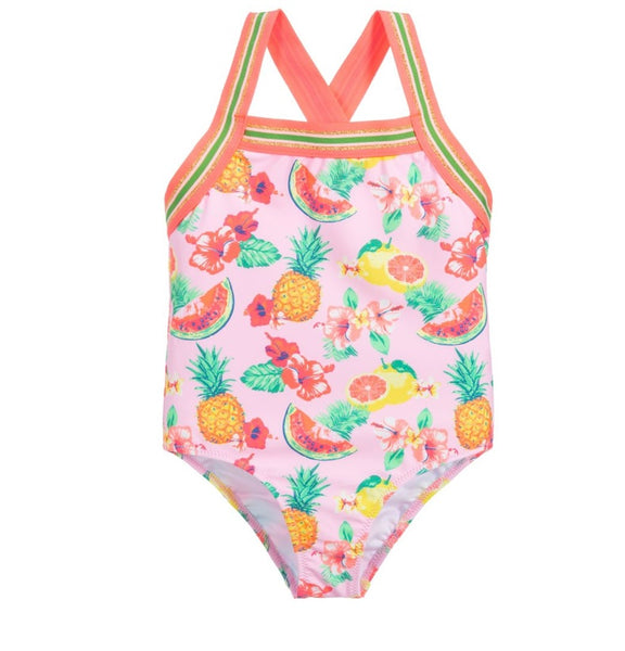 SUNUVA~ 1 pc pink aloha fruit w glitter trim