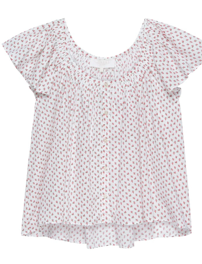 THE GREAT~ Calico flutter top