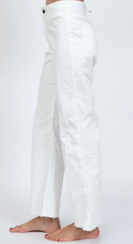 ASKK~ Brighton crop ivory pant