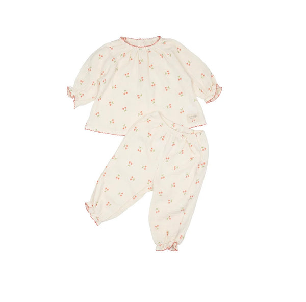 WILD WAWA~ 2 pc gauze cherry set
