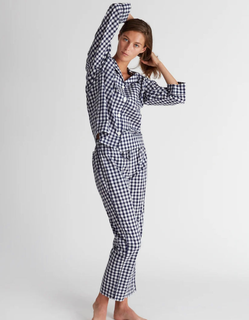 SLEEPY JONES~ Marina 2 pc gingham pj set