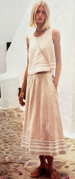 XIRENA~ Lucille Linen Skirt