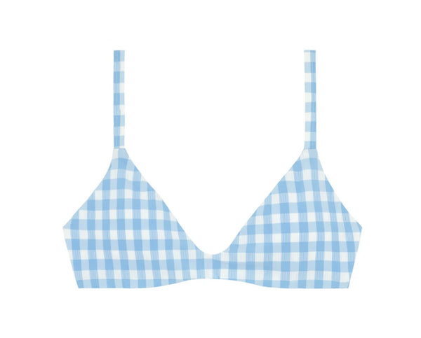 MINNOW~ 2 pc crinkle gingham bikini