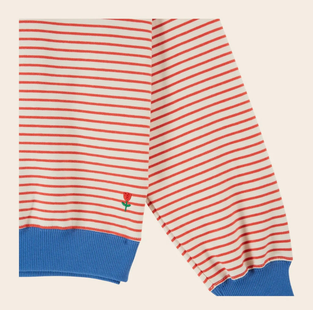 Emile et ida~ Daylor red stripe sweatshirt