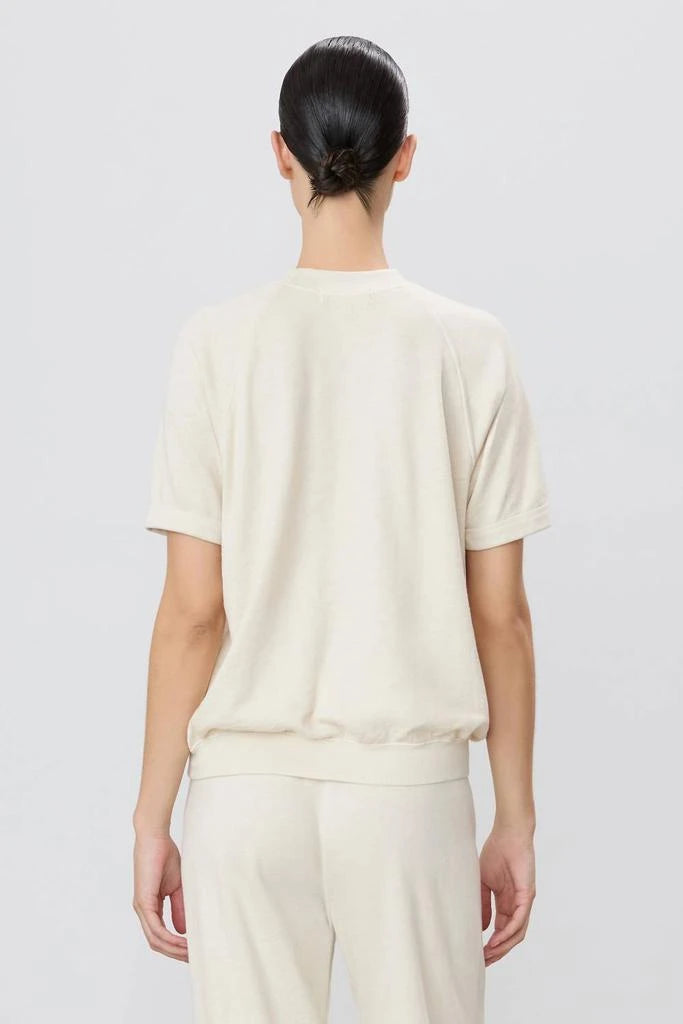 ETERNE~ Short sleeve raglan sweatshirt