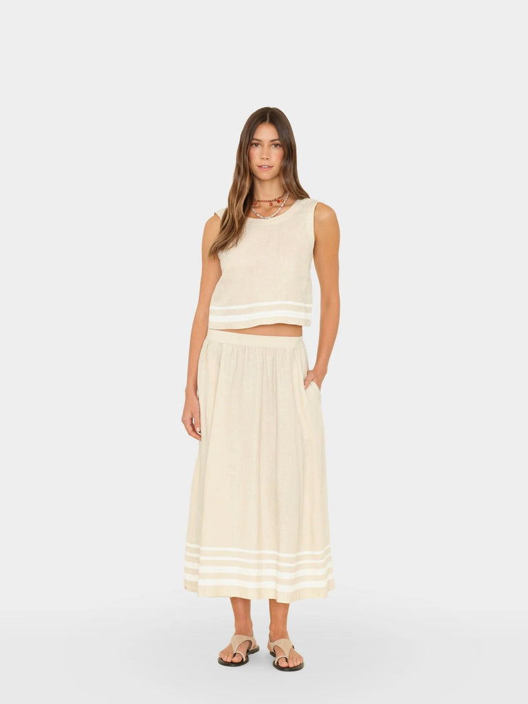 XIRENA~ Lucille Linen Skirt