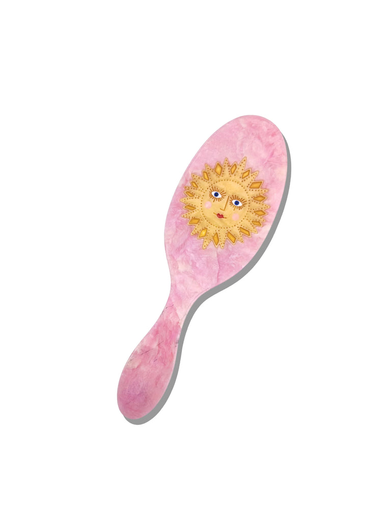 SOLAR ECLIPSE~ Hand-Painted Hair Brush