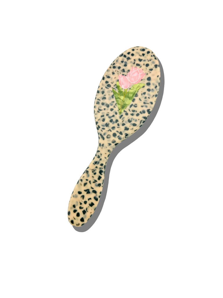 SOLAR ECLIPSE~ Hand-Painted Hair Brush