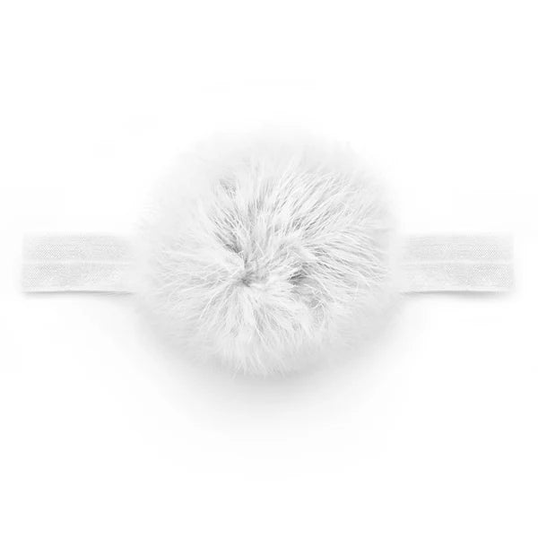 GIRLS HAIR ACCESSORIES- Pom Pom baby elastic headband