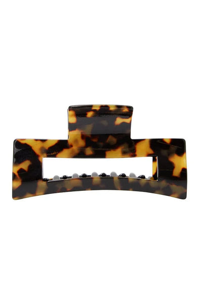 FRANCE LUXE~ Large cutout rectangle jaw 9379