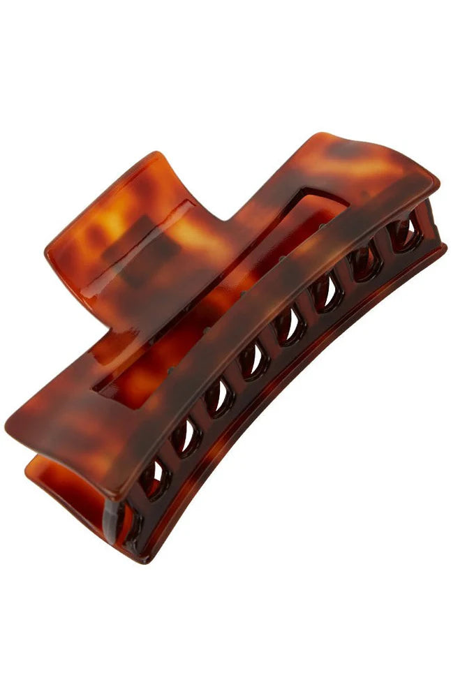FRANCE LUXE~ Large cutout rectangle jaw 9379