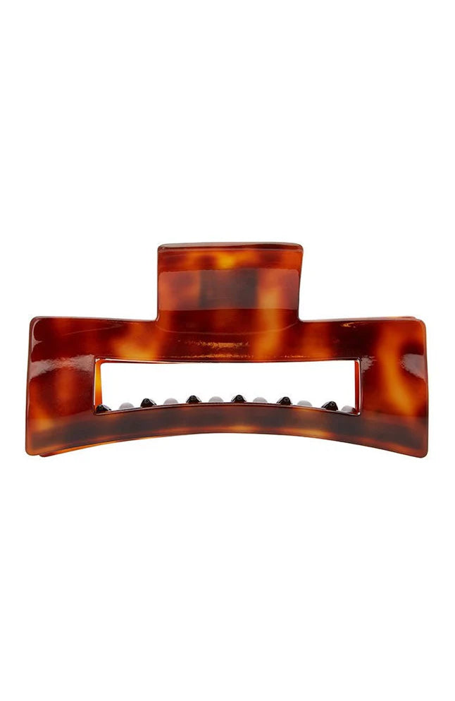 FRANCE LUXE~ Large cutout rectangle jaw 9379