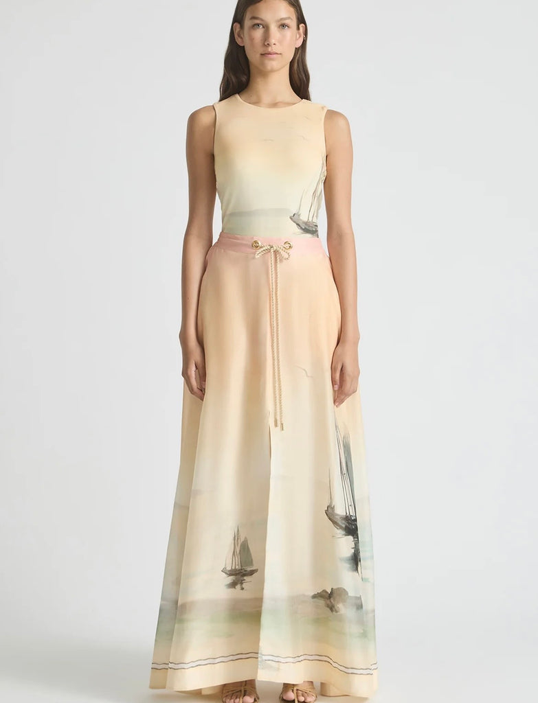 ANTIPODEON~ Deep water parachute maxi skirt