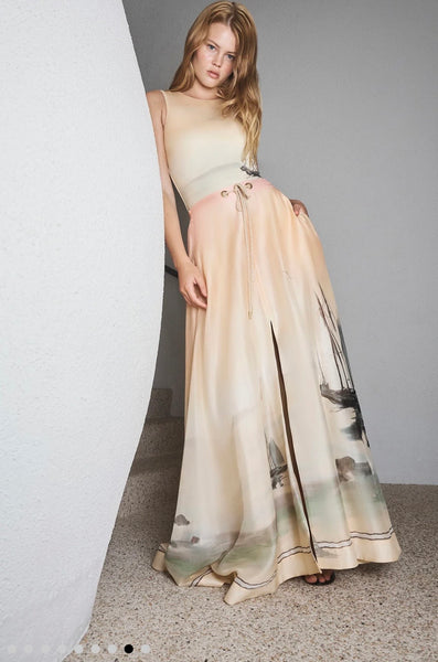 ANTIPODEON~ Deep water parachute maxi skirt