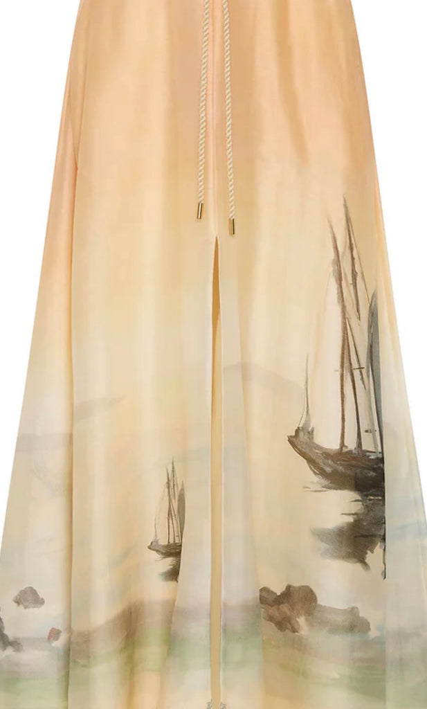 ANTIPODEON~ Deep water parachute maxi skirt