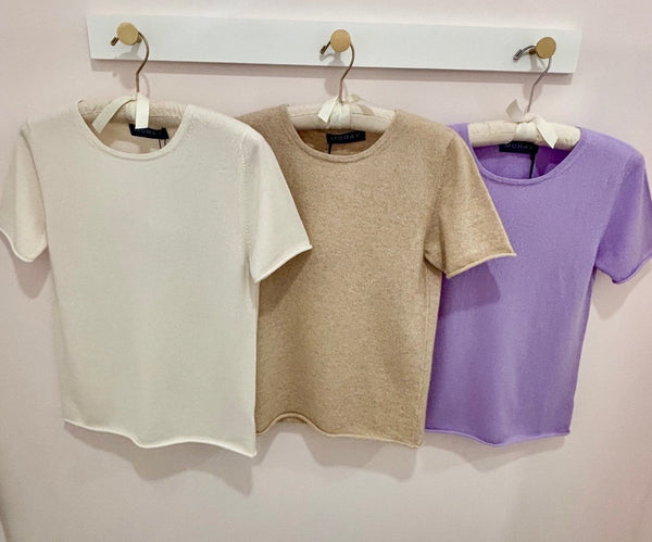 MORAY~ Cashmere Ellen short sleeve T shirt